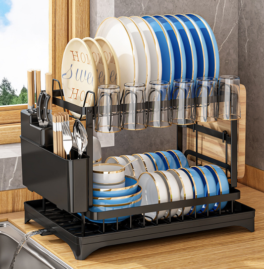Collapsible dish rack