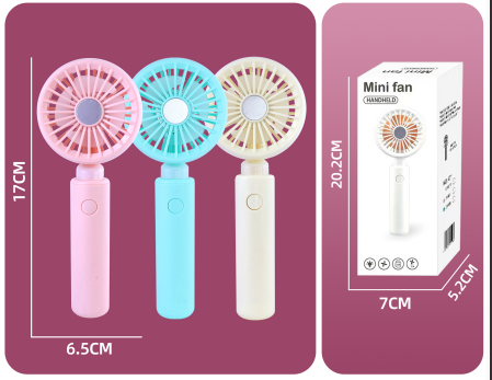 Desktop Handheld Clip-on Small Fan (with Light)