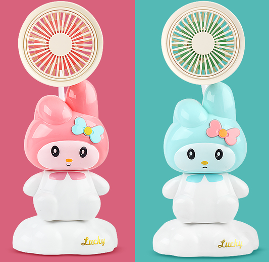 My Melody Charging Fan (with Lighted Pen Holder & Pencil Sharpener)